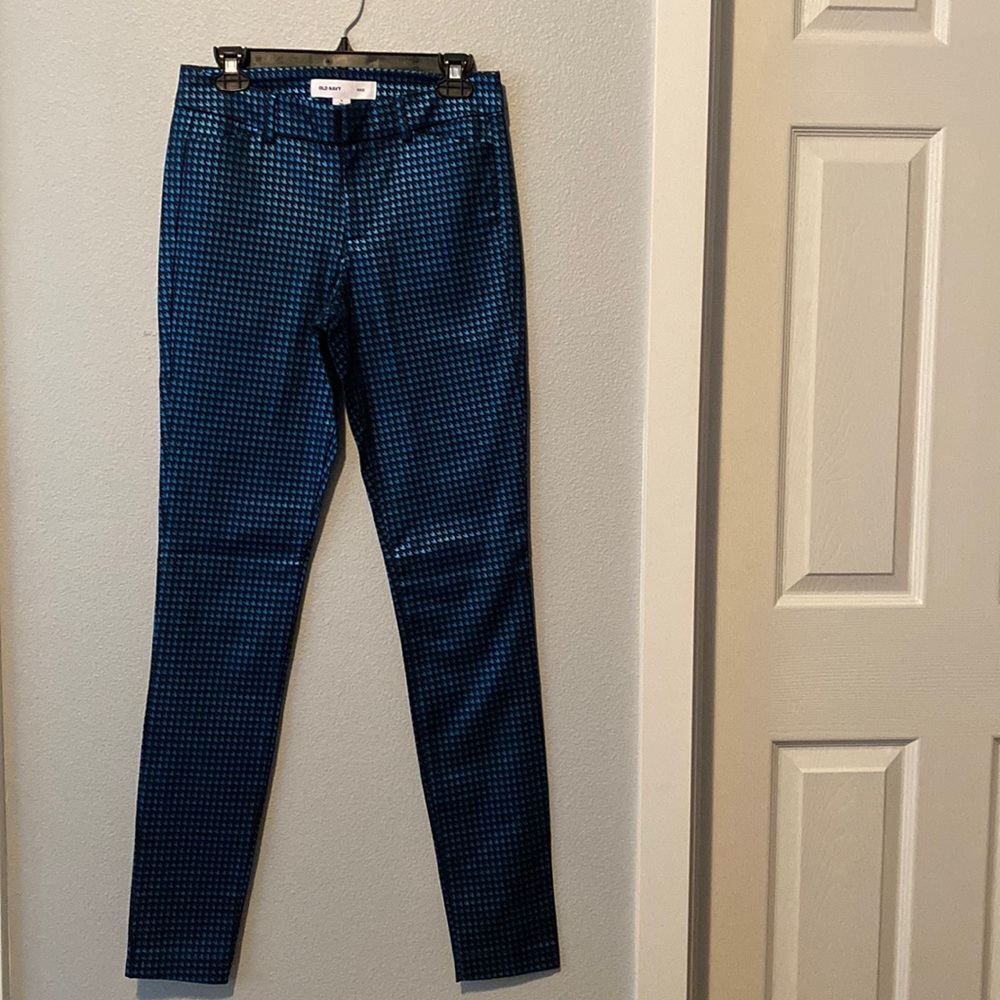 Old Navy Pixie Skinny Pants Size 4 Tall Fun Pattern